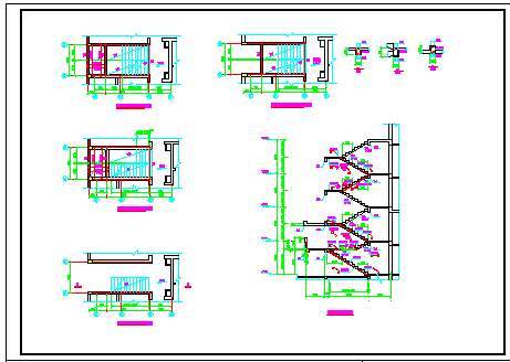 某小区2600平米6层砖混结构住宅楼建筑CAD设计图纸（含阁楼）-图二