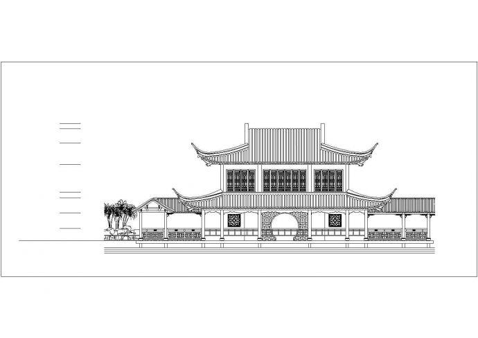 苏州某地经典古建筑全套施工设计cad图纸_图1