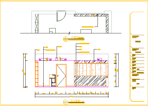 某四层别墅样板间CAD装修施工图_图1