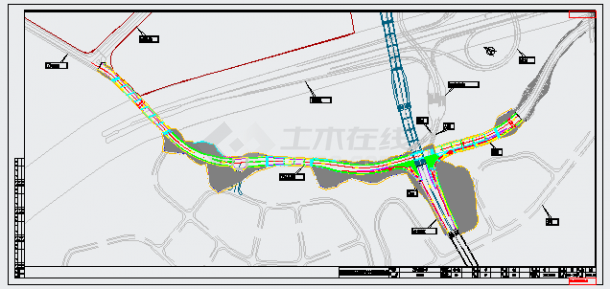 2021年最新某大桥景观工程施工图纸CAD格式-图一