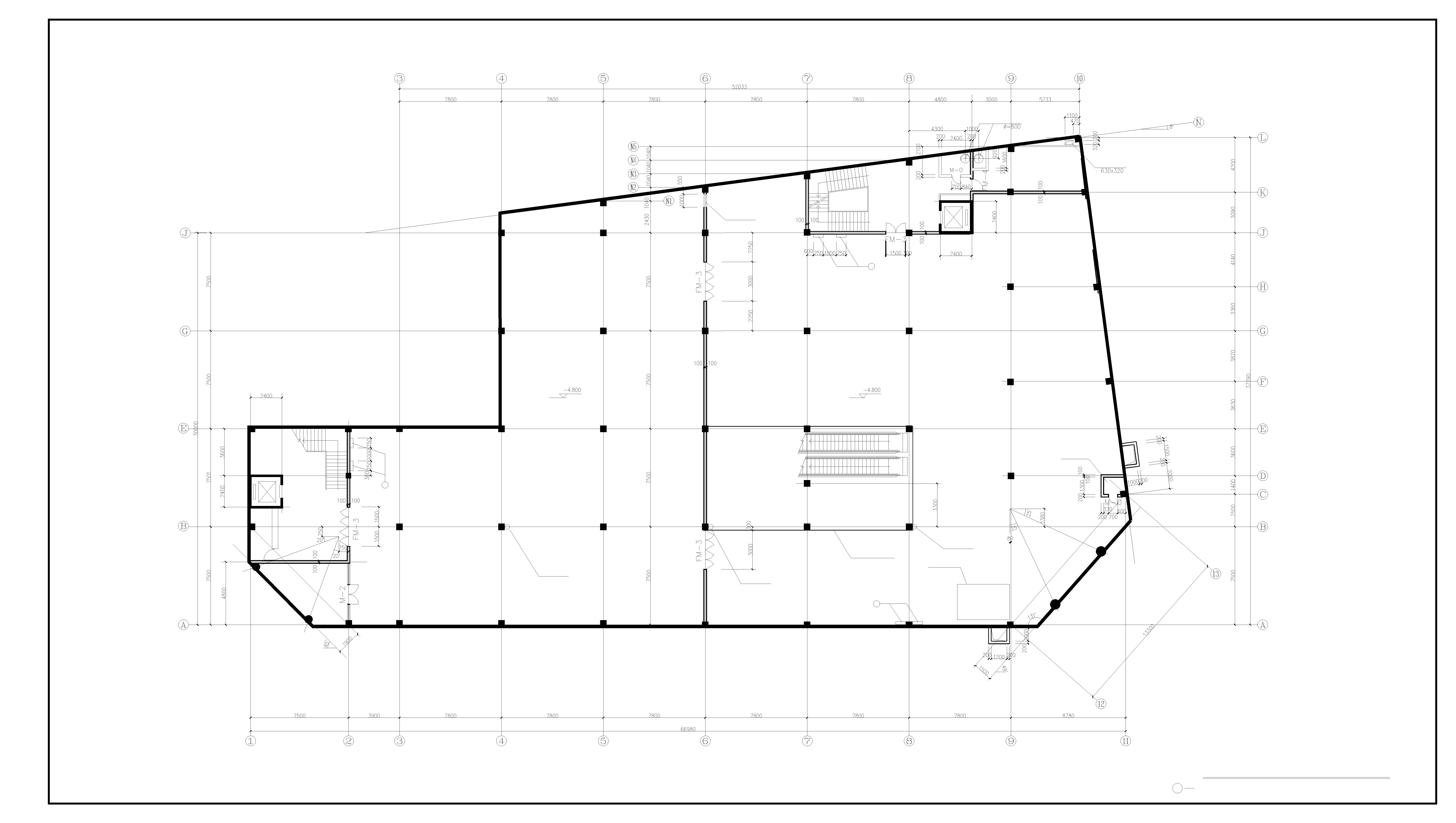 海城商厦建筑施工图CAD