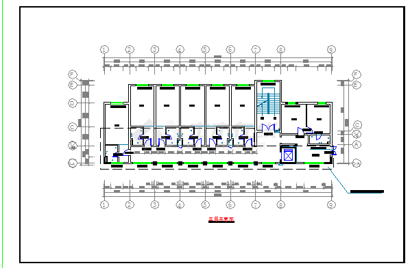 某多层框架结构大酒店设计cad全套建筑施工图（含结构设计，含设计说明）-图一