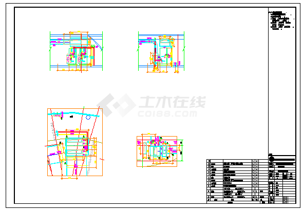 层框架+钢桁架+网壳结构科技馆暖通施工图-图一