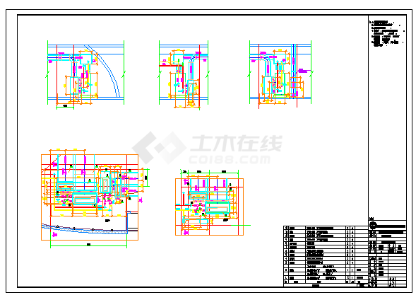 层框架+钢桁架+网壳结构科技馆暖通施工图-图二