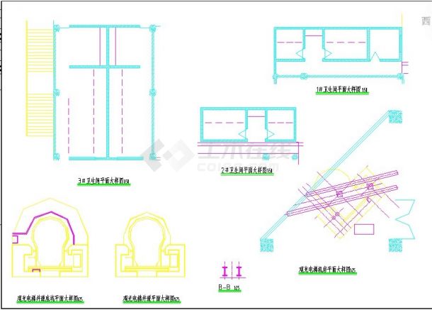 长春市某商业街1.1万平米4层框架结构百货商场平立剖面设计CAD图纸-图一