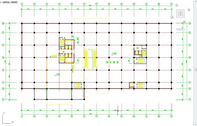 2万平米19层框剪结构商业大厦全套建筑设计CAD图纸_图1
