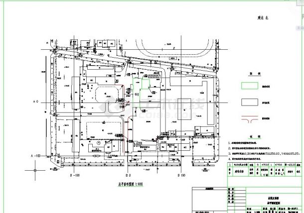 泉州市某商业街1万平米五层框架结构商务大酒店建筑设计CAD图纸-图一