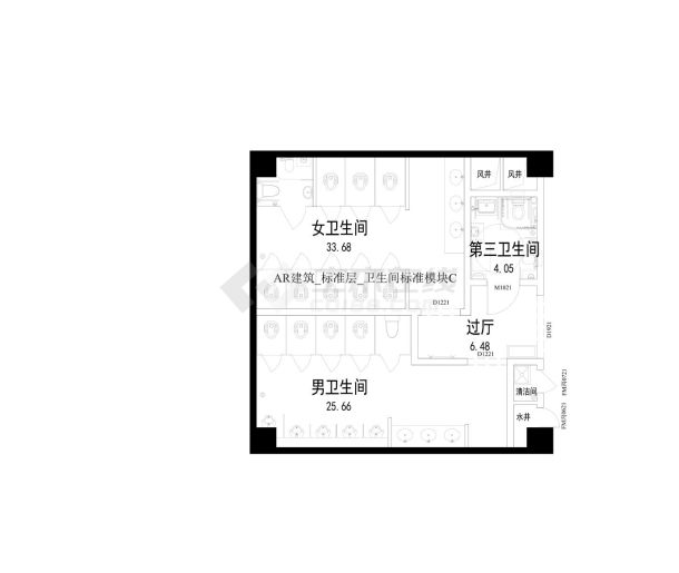 AR_标准卫生间_CCAD  -图一