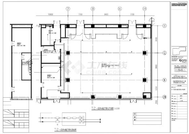 T2-多功能厅弱电平面图_t3CAD-图一