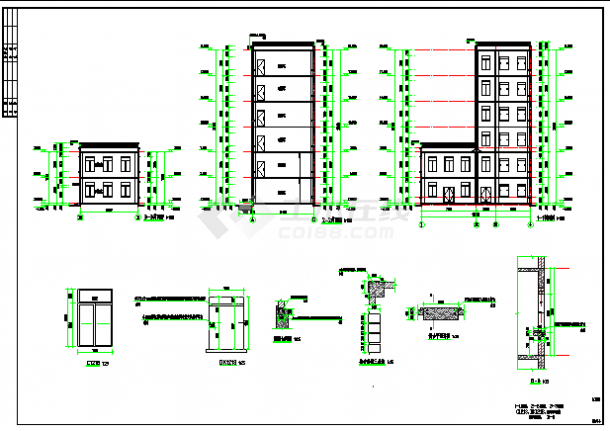 消防大队训练塔建筑图设计低版本-图一