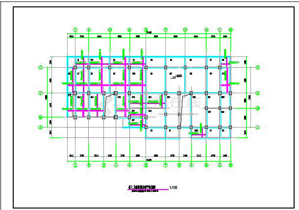 九层框架结构住宅地下室碳纤维加固图-图一