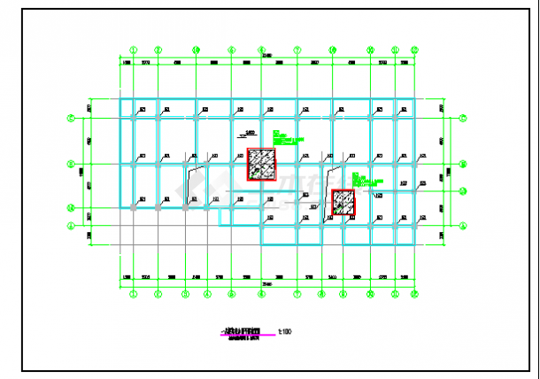 九层框架结构住宅地下室碳纤维加固图-图二