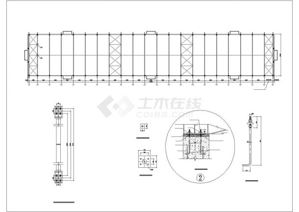 【最新】某公司新厂区钢结构厂房设计方案CAD图纸-图一
