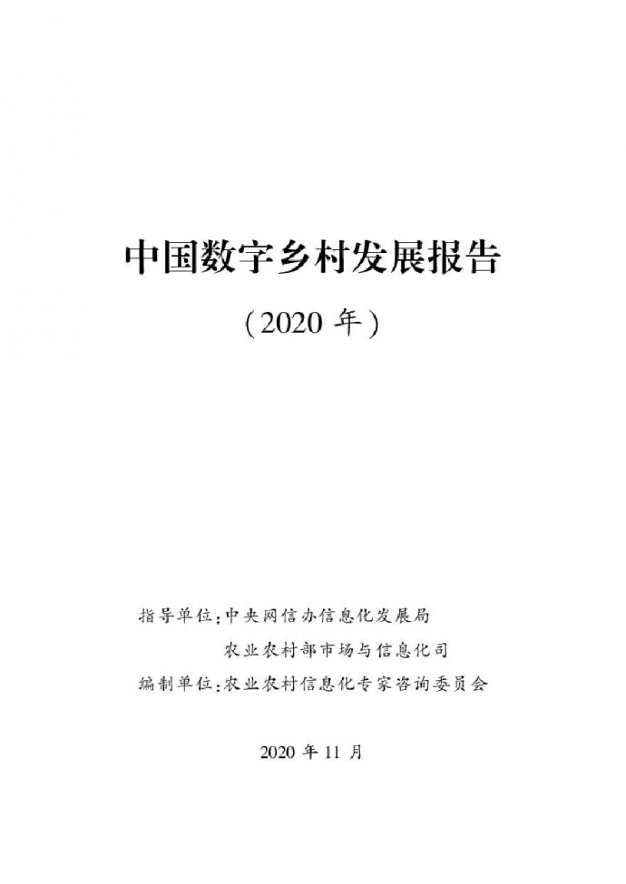2020年 数字乡村发展分析[94P].pdf_图1