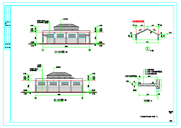 瑶沟中学厕所建筑图设计低版本_图1