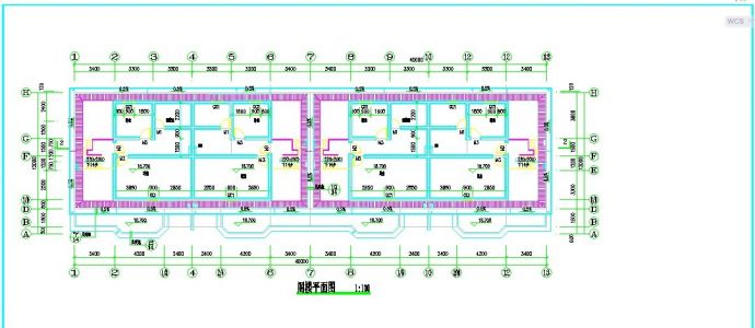 4100平米六层框架商住楼全套建筑设计CAD图纸（1-2层商用/含阁楼）_图1