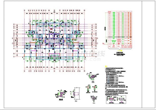 P08 三层结构平面布置图 CAD图-图一