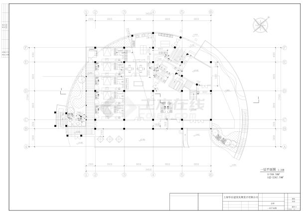 北京檀香山别墅会所建筑施工图-图一