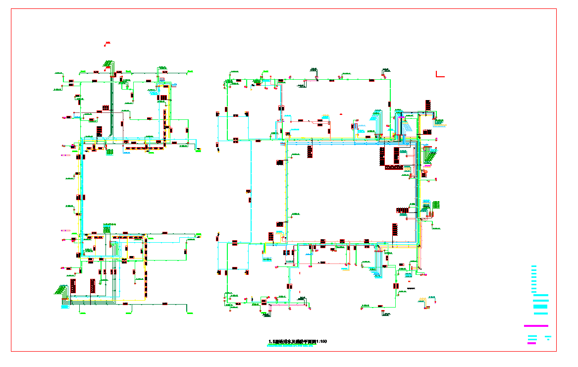 深圳美术馆图书馆项目全套建筑施工图-给排水美术馆CAD图纸