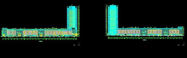24层酒店及商业中心（含游泳池）建筑设计施工图-图一