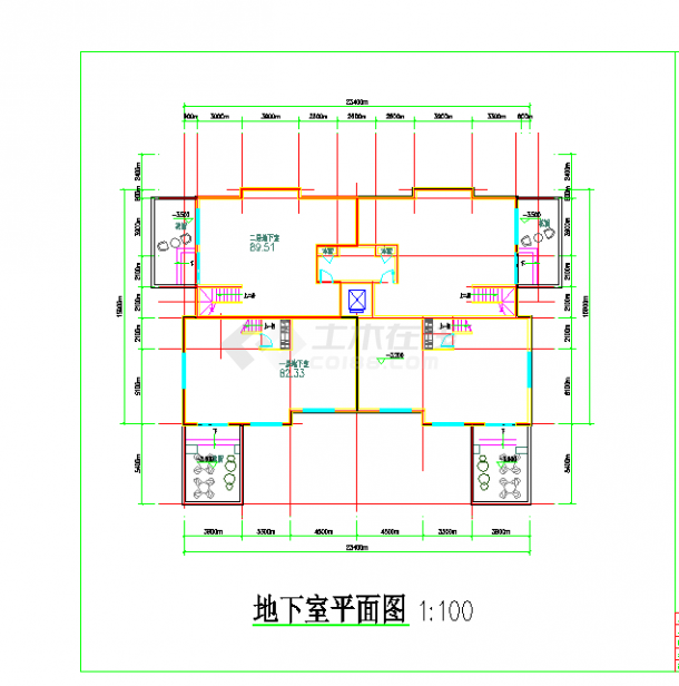 山东临沂沂南项目-洋房-110㎡-175㎡-双拼两房两厅-四房两厅CAD图纸-图一