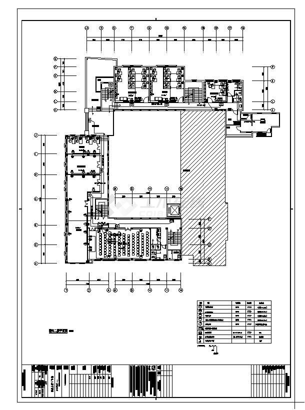 某市欧式多层办公建筑弱电施工CAD图-图二