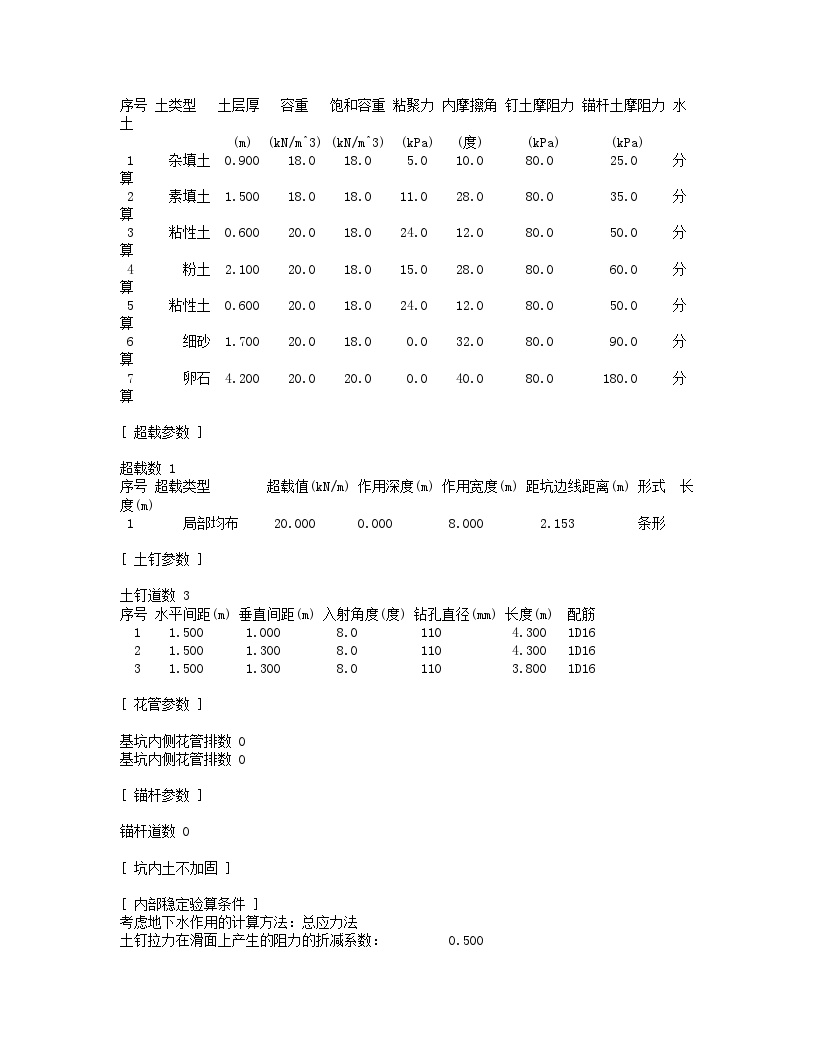 某工程基坑开挖投标计算书 土钉.doc-图二