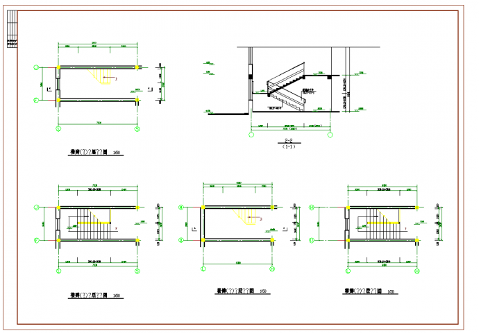 某地六班幼儿园建筑图CAD图纸_图1