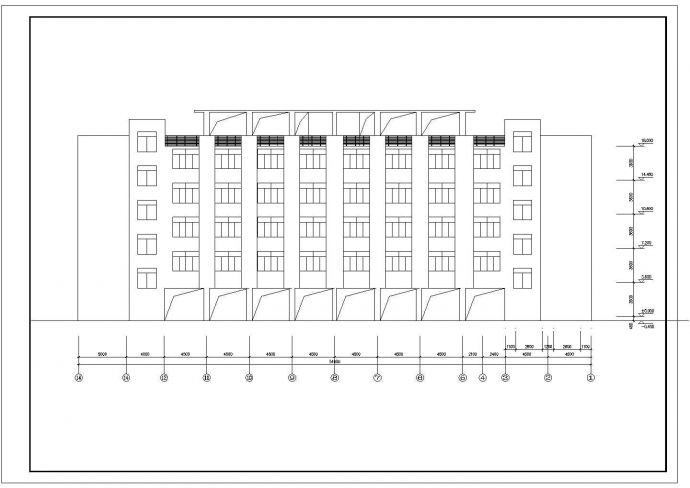 某城市校园多层教学楼设计详图_图1