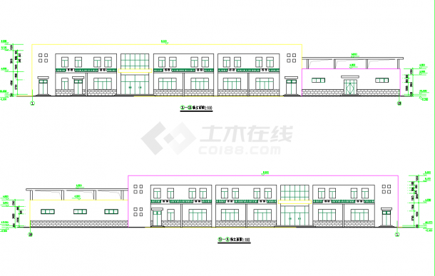 某地食堂浴室建筑设计方案CAD图纸-图一