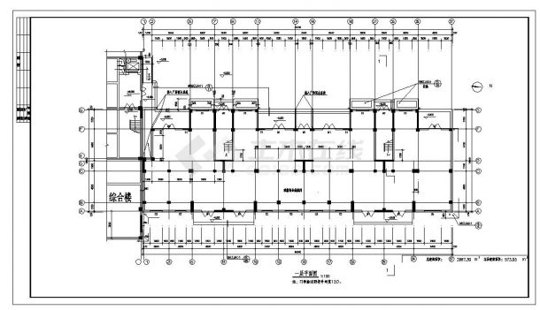 商住楼设计建筑CAD图-图一