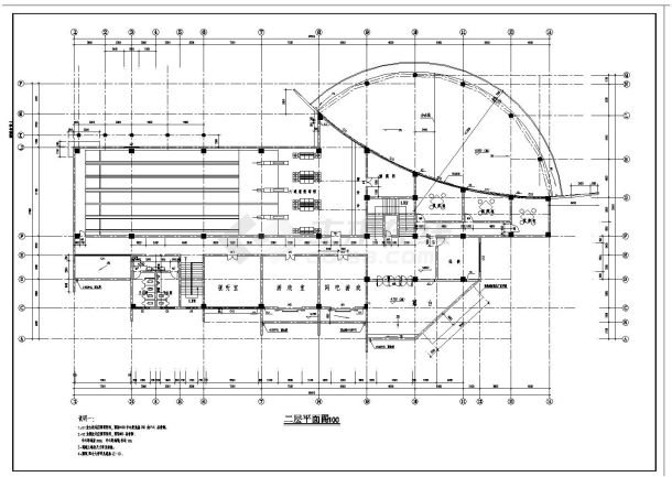 娱乐中心建筑CAD设计图-图一