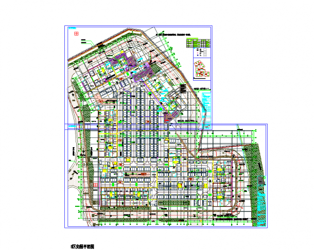 某地大型住宅小区B区给排水施工CAD图纸-图二