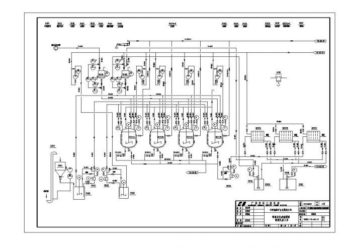 某工厂管道CAD整套工艺流程图_图1