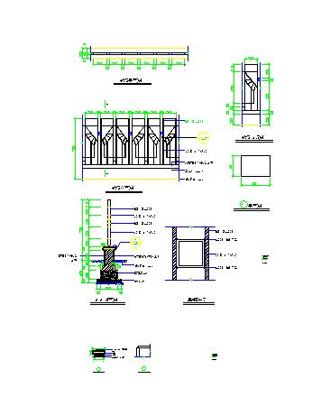 F011015组栏杆+围墙CAD图块资料合集.dwg
