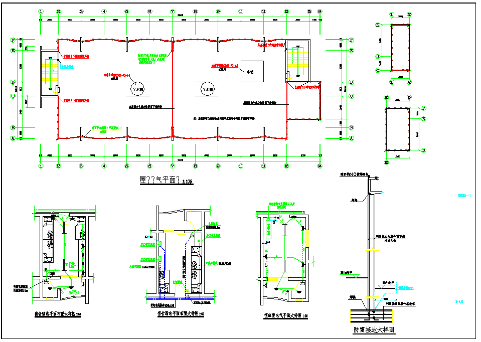 某地学生公寓电气施工图CAD图纸