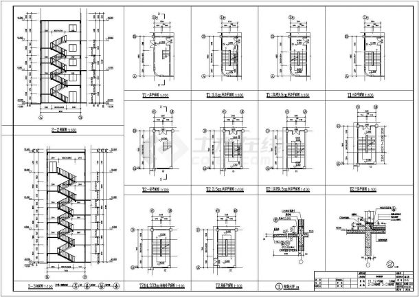 甲类3层多层厂房车间建筑设计施工图-图一