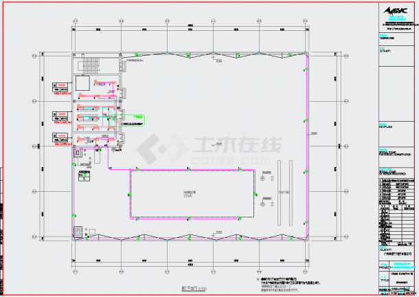 某地广州某5G通信研发厂房电气施工图CAD图纸-图一