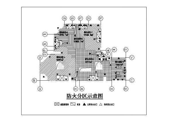 地上商业照明平CAD平面设计图纸-图一