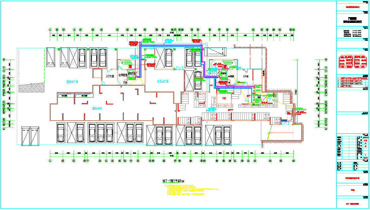 某地河南高层住宅小区电气施工图CAD图纸