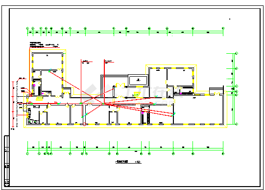 幼儿园电气施工CAD图-图一