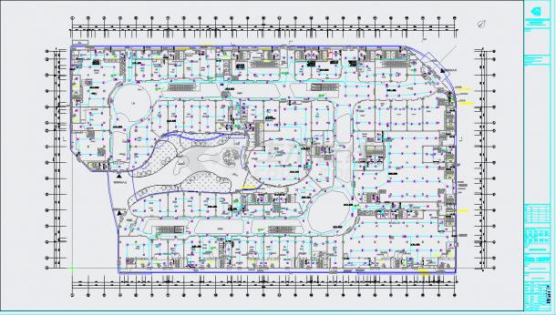 成都商业综合体电气施工图CAD图纸-图二