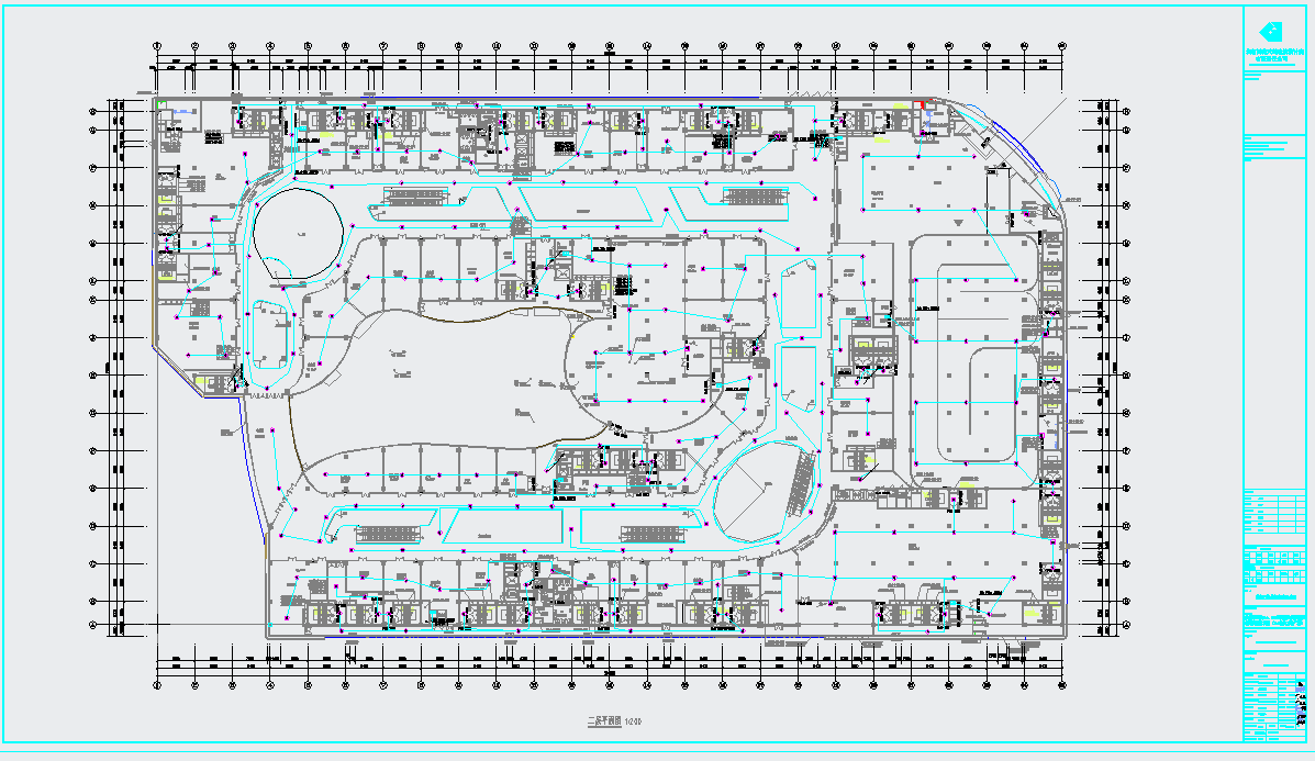 成都商业综合体电气施工图CAD图纸