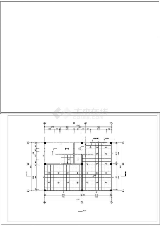 长12.5米 宽9米 1层116平米城区公厕建筑施工图-图二