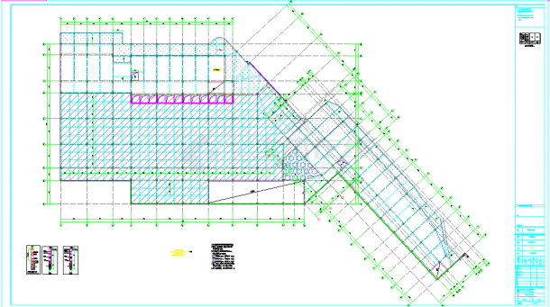 某高层框架剪力墙住宅示范区商业结构施工图-图二