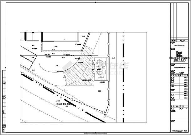 某地区医院污水站暖通施工CAD图纸-图二