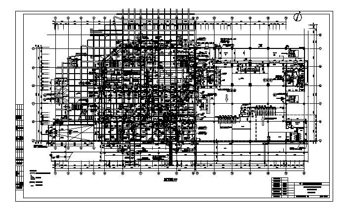 地铁站大厅综合体地下室施工图