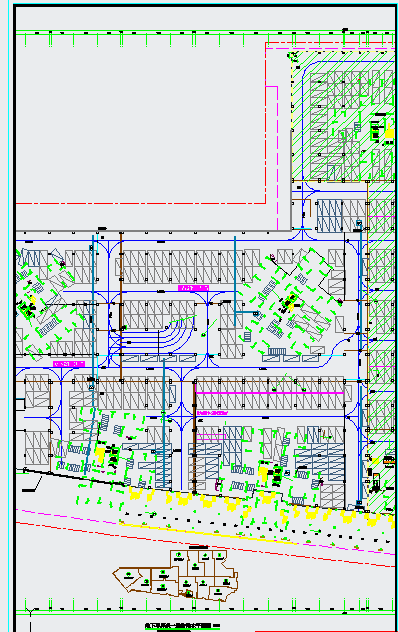 某地框架剪力墙结构办公楼5号楼给排水CAD图纸-图一