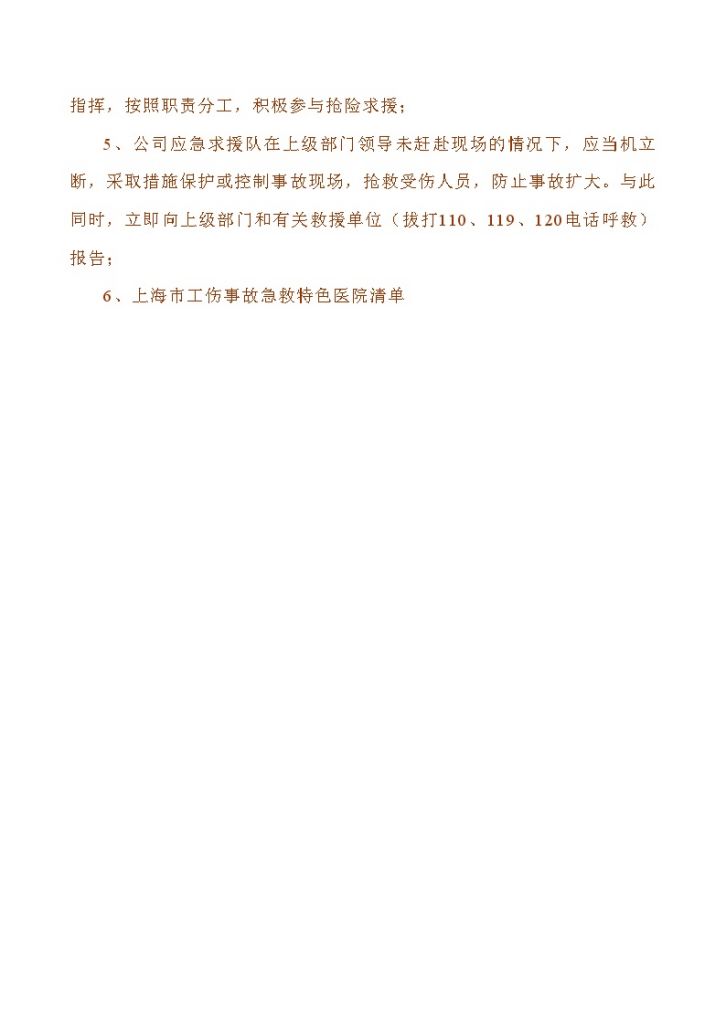 上海市某工程关于重大事故和突发自然灾害应急救援处置预案-图二