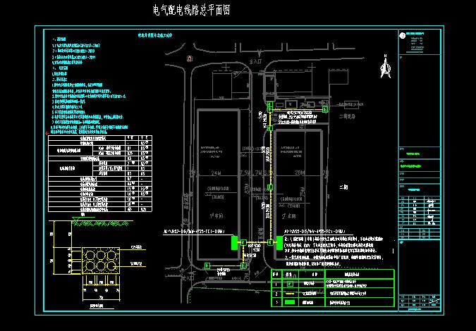 厂区-电气总平面图CAD图纸